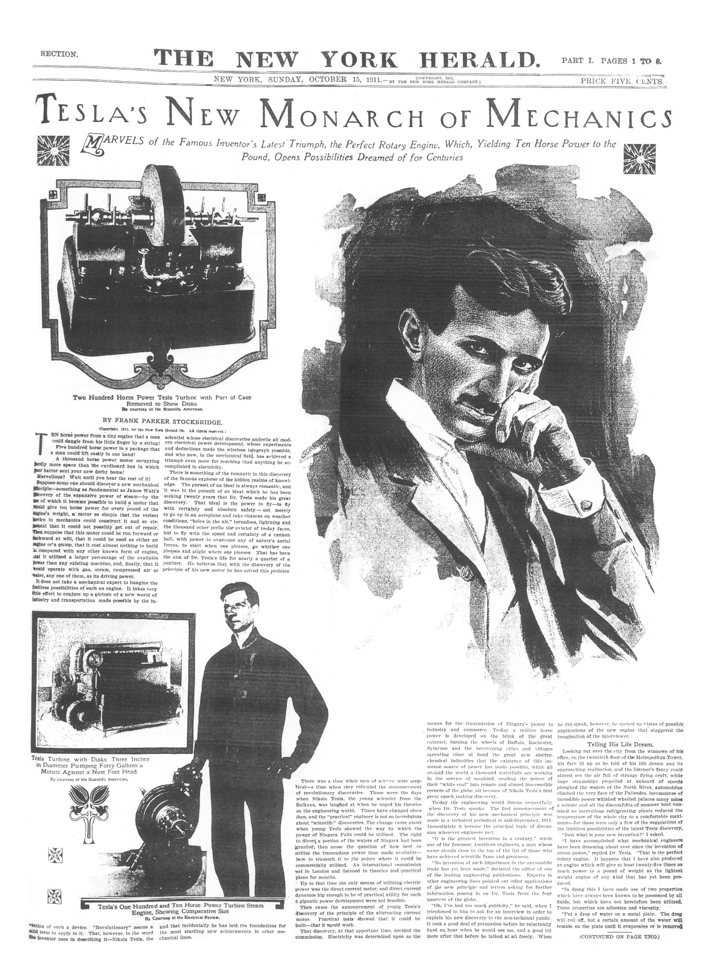 The New York Herald, October 15, 1911